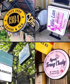 biển hộp đèn mica hút nổi