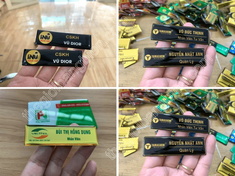 thẻ tên nhân viên