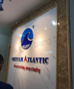 backdrop quầy lễ tân