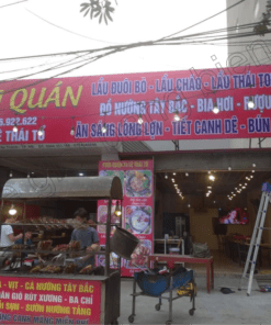 biển bạt khung sắt